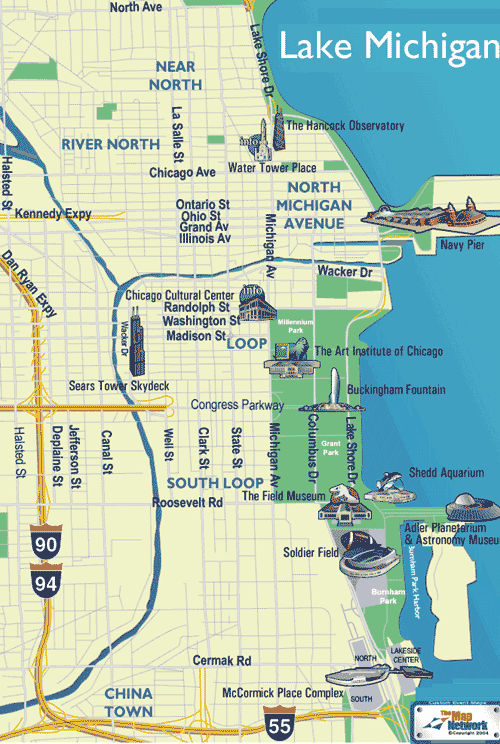 Чикаго. Карта достопримечательностей
