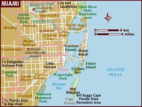 Майами. Карта города