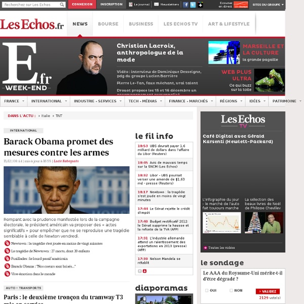 Газета на французском языке  french magazin les echos